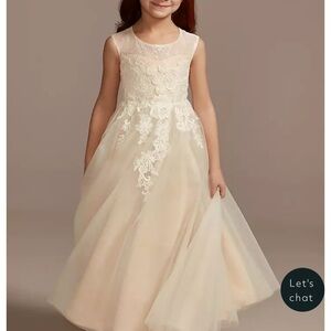 David's Bridal flower girl dress 2T